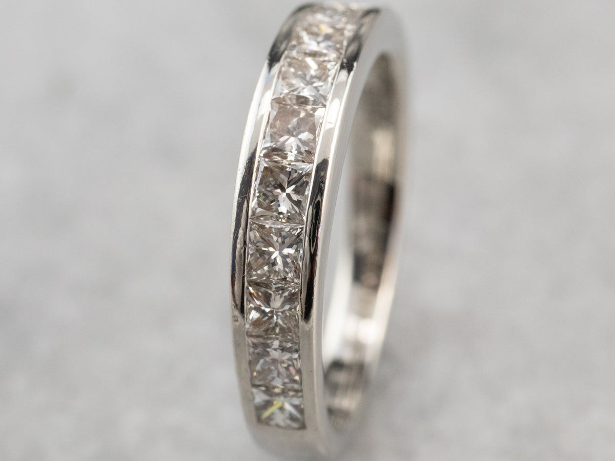 Channel Set Platinum Diamond Band