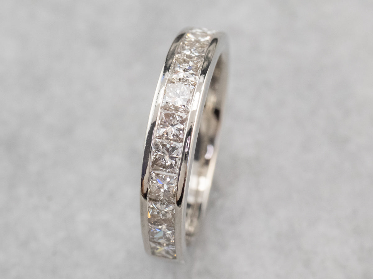 Channel Set Platinum Diamond Band