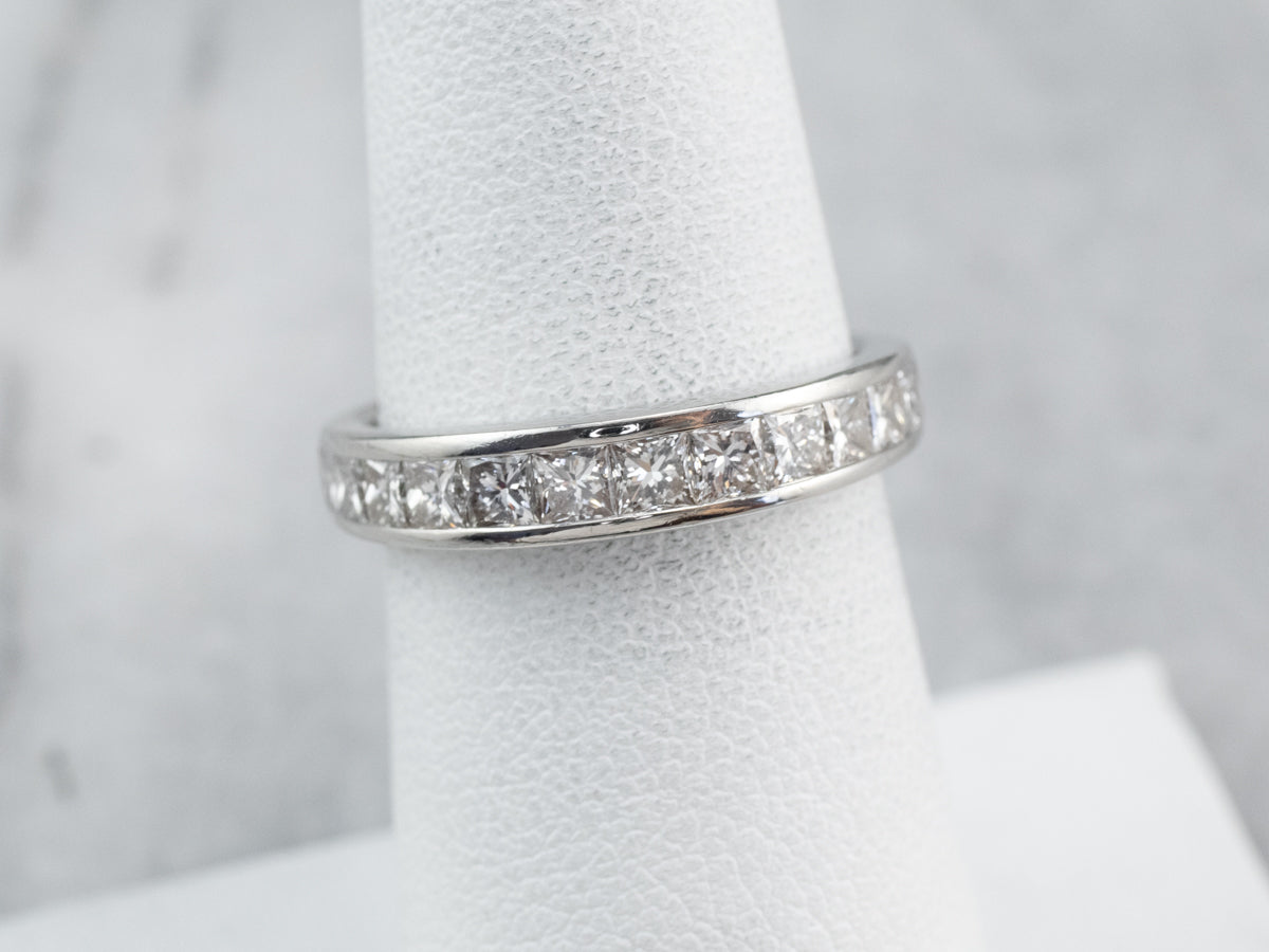 Channel Set Platinum Diamond Band