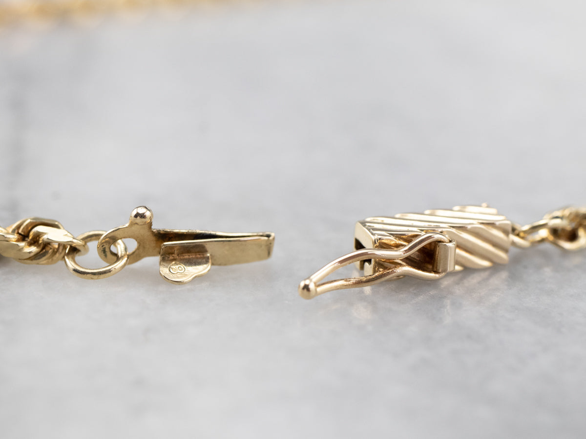 14K Gold Rope Twist Chain