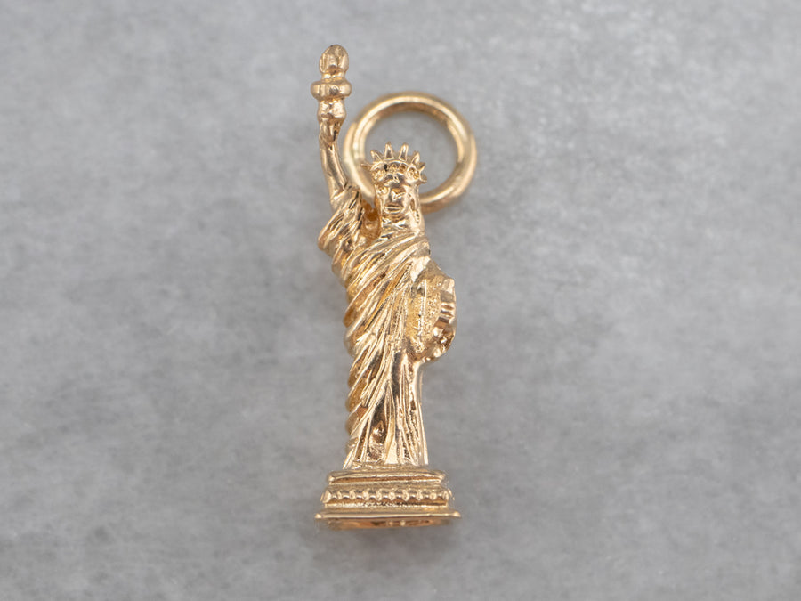 14K Gold Statue of Liberty Charm