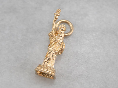 14K Gold Statue of Liberty Charm