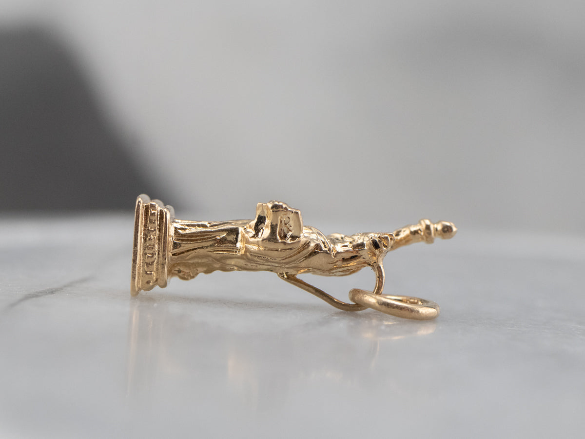 14K Gold Statue of Liberty Charm