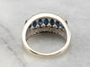 Marquise Sapphire and Diamond Band