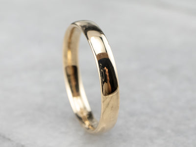 Unisex 14K Yellow Gold Wedding Ring