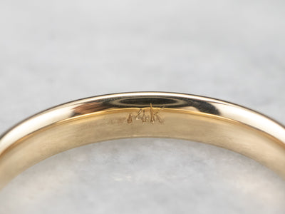 Unisex 14K Yellow Gold Wedding Ring