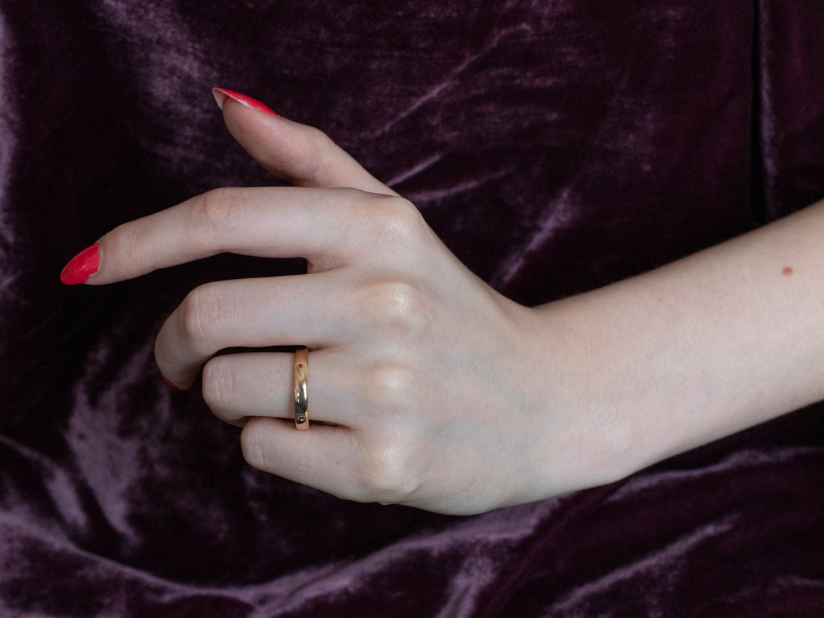 Unisex 14K Yellow Gold Wedding Ring