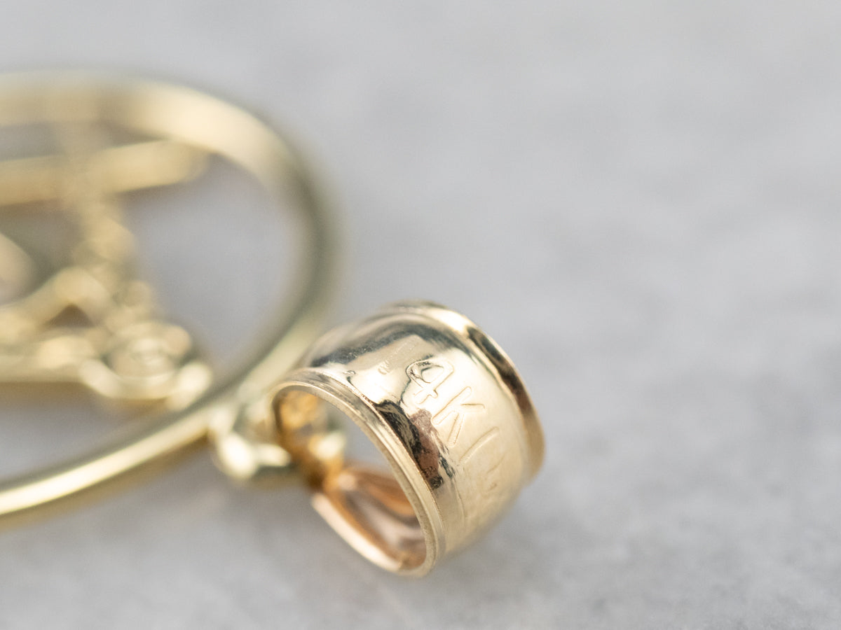 Vintage Gold Masonic Pendant