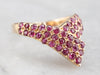 Ruby and Gold Fashion Ring