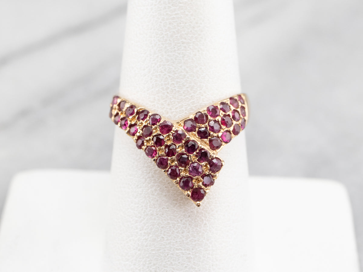 Ruby and Gold Fashion Ring