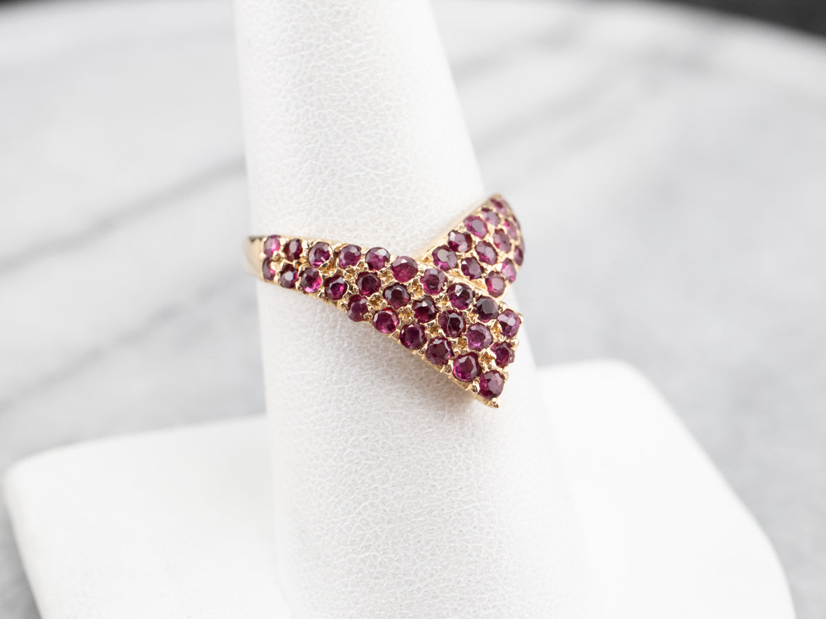 Ruby and Gold Fashion Ring