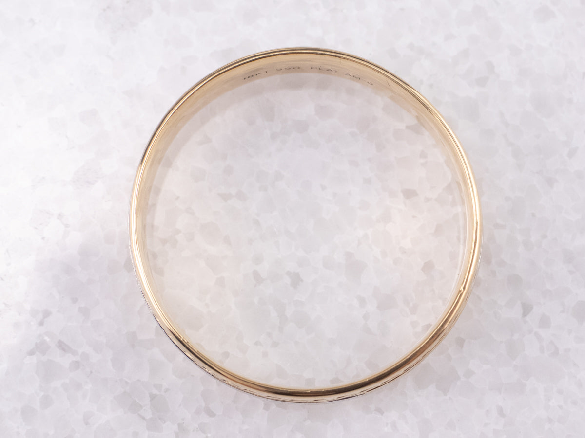 Mixed Metal Nautical Rope Twist Band