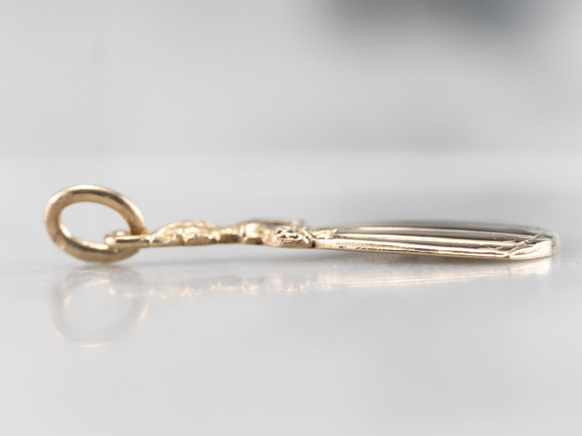 1960s Vintage Gold Bride Charm