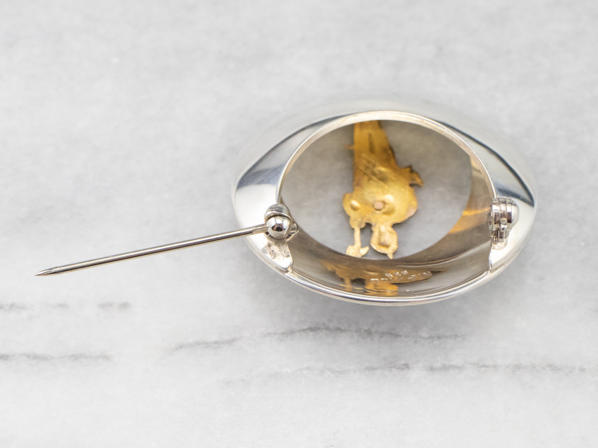 Mix Metal Spanish Conquistador Brooch