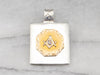 Silver and Gold Masonic Pendant