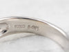 Unisex Platinum and Gold Signet Ring