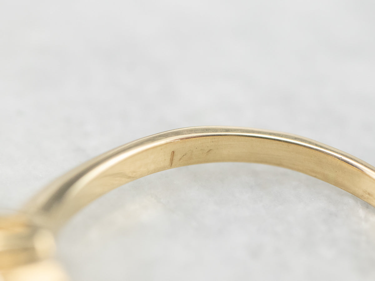 Five Diamond 14K Gold Wedding Band
