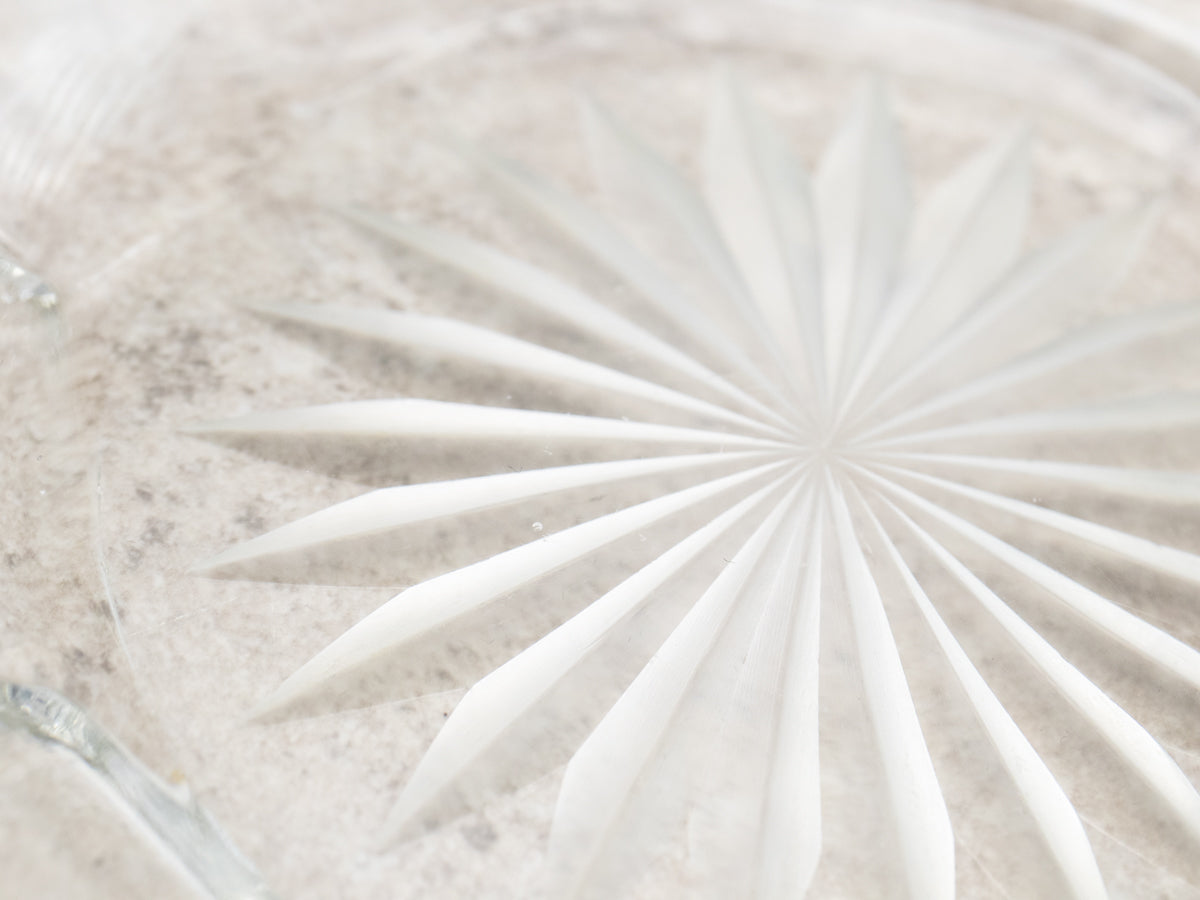 Vintage Sterling Silver and Etched Glass Bowl