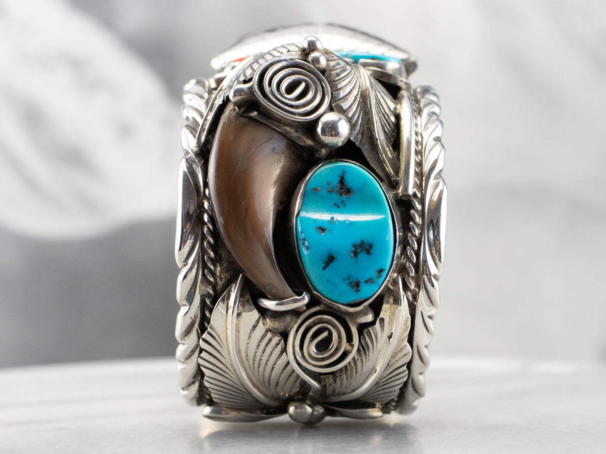 Brazalete de reloj Tissot coral navajo y turquesa