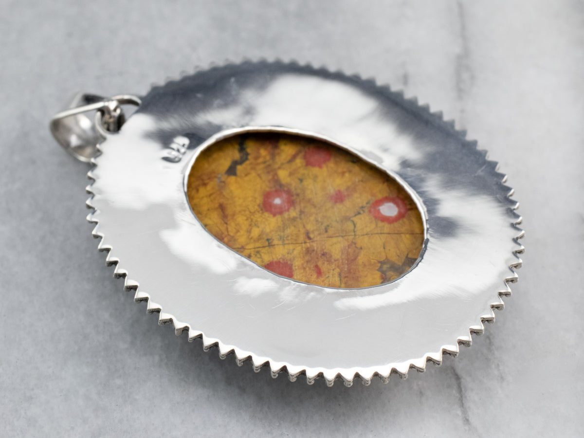 Sterling Silver Earthy Jasper Pendant