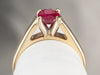 Raspberry Ruby Solitaire Ring