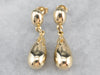 14K Gold Teardrop Drop Earrings