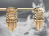 Victorian Revival Gold Fringe Statement Earrings