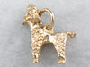 14K Gold Poodle Dog Charm