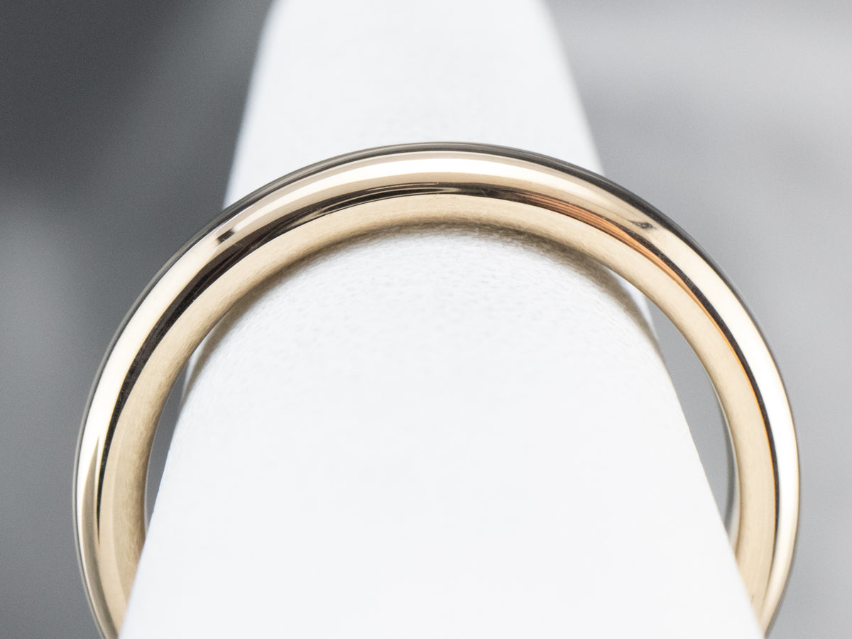 Antique Gold Men's Wedding Band