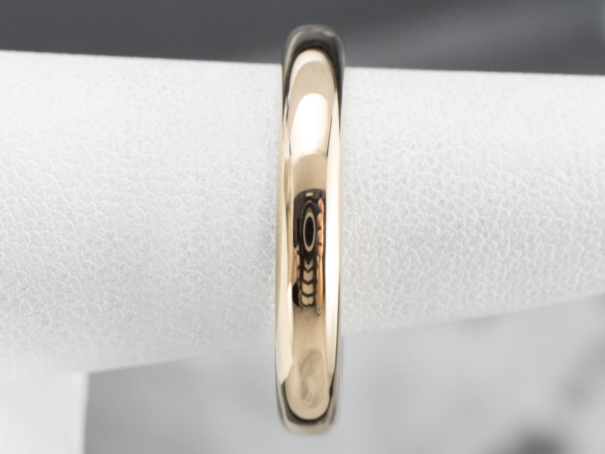 Antique Gold Men's Wedding Band