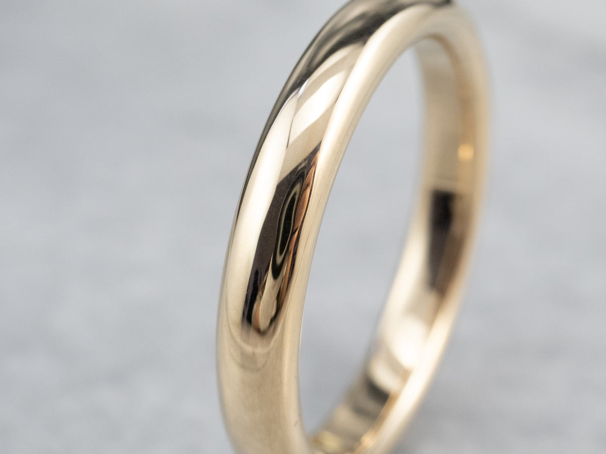 Antique Gold Men's Wedding Band