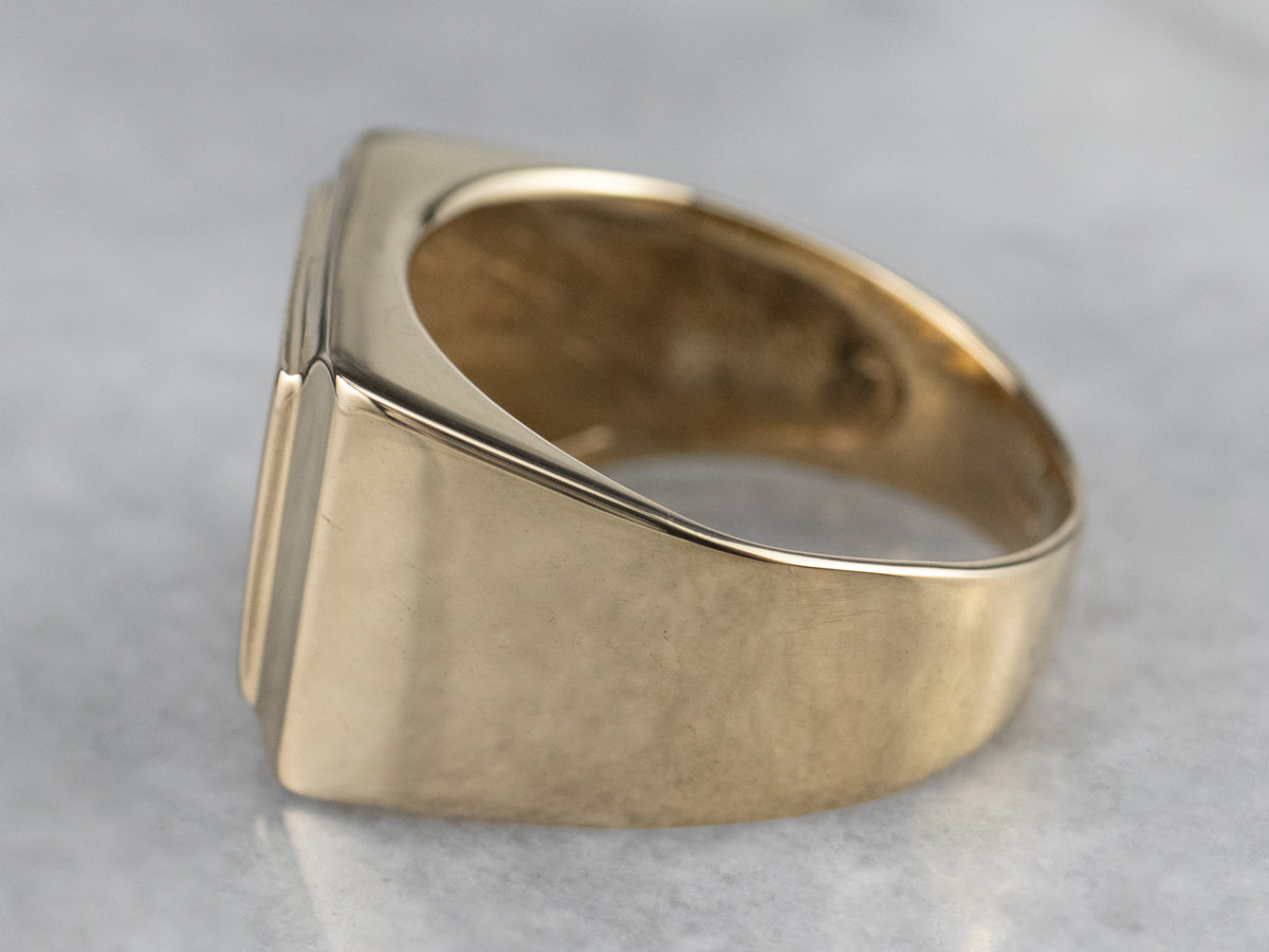 Vintage 14K Gold Signet Ring