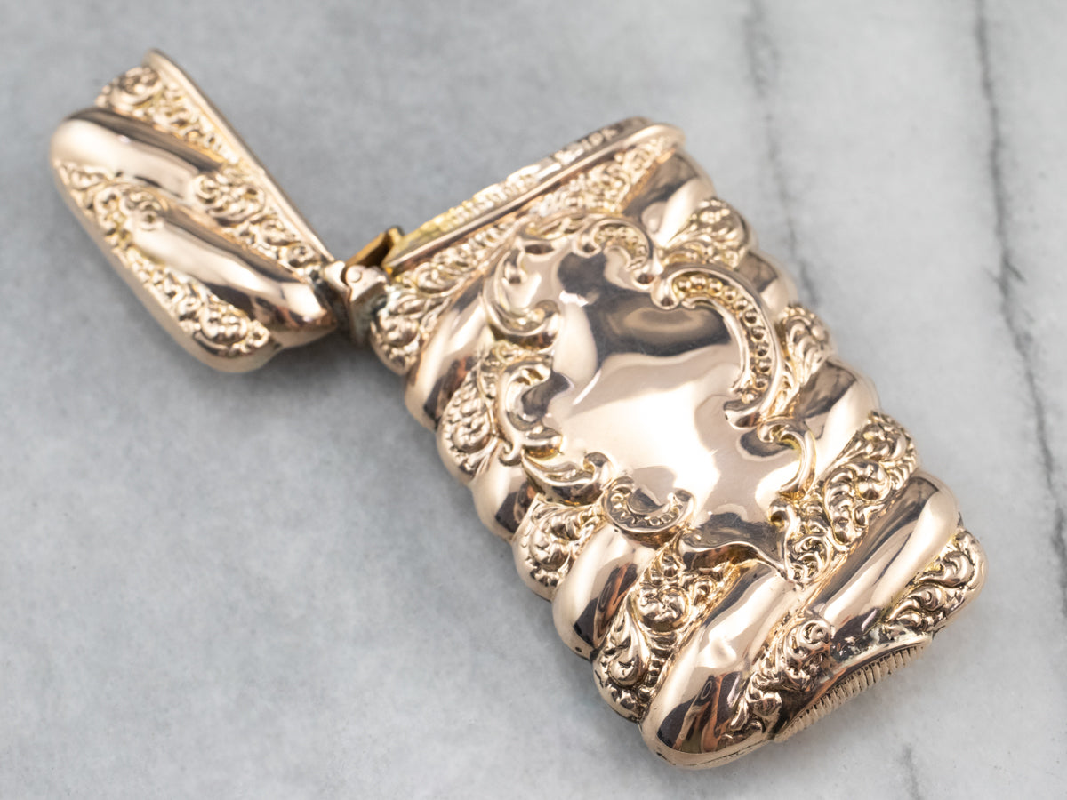 Rose Gold Antique Sewing Needle Box