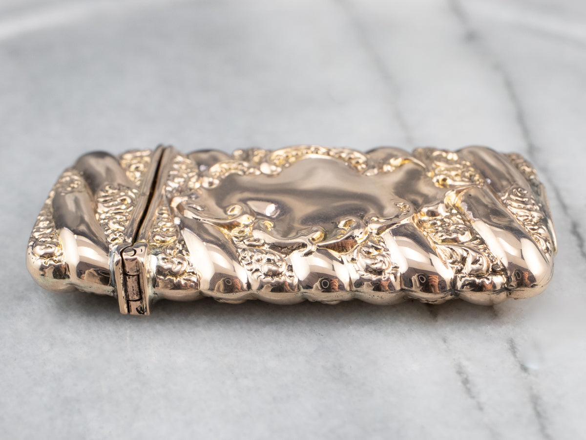 Rose Gold Antique Sewing Needle Box