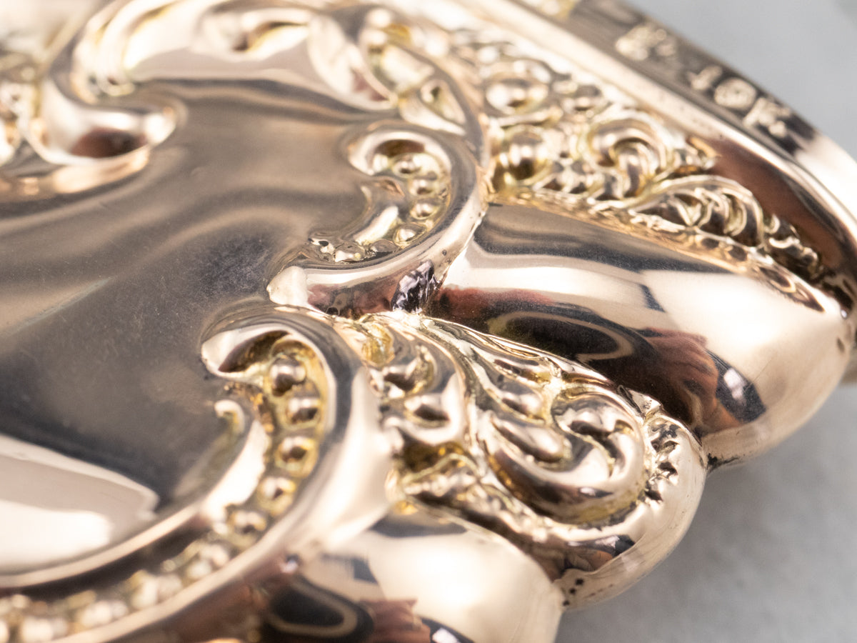 Rose Gold Antique Sewing Needle Box