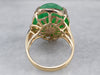 18K Gold Jade and Diamond Cocktail Ring