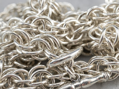 Heavy Woven Sterling Silver Chain