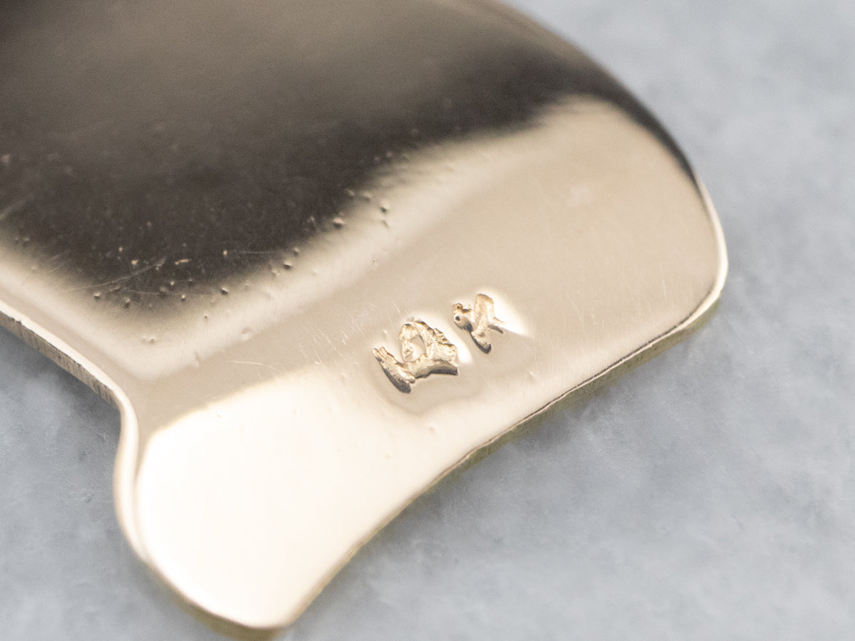 Vintage Enamel Diploma Gold Charm