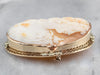 Vintage Bacchante Maiden Cameo Gold Brooch Pendant