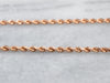 14K Rose Gold Rope Chain Necklace