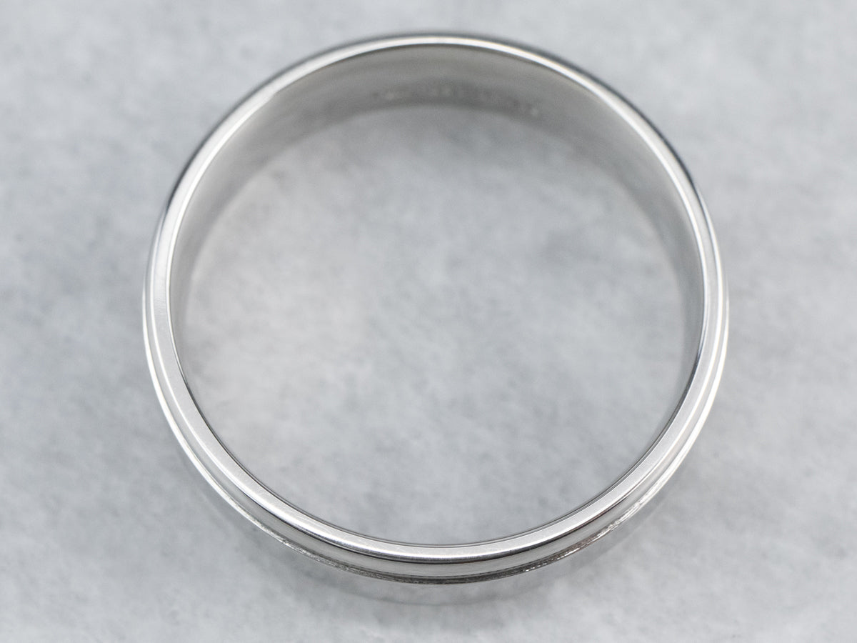 Platinum Comfort Fit Wedding Band