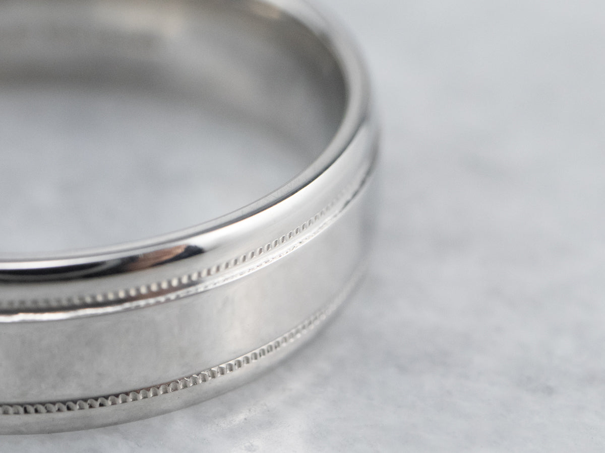 Platinum Comfort Fit Wedding Band