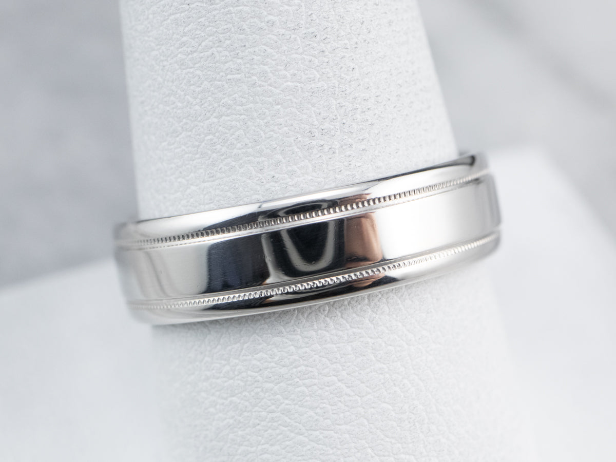 Platinum Comfort Fit Wedding Band