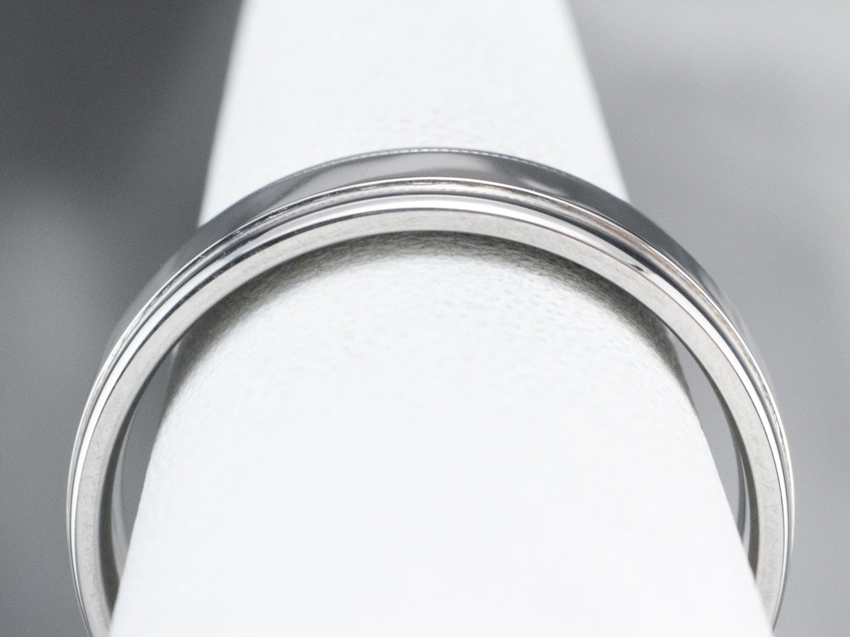 Platinum Comfort Fit Wedding Band