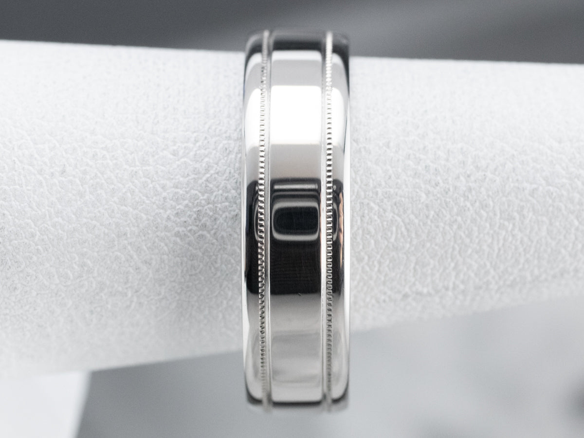 Platinum Comfort Fit Wedding Band