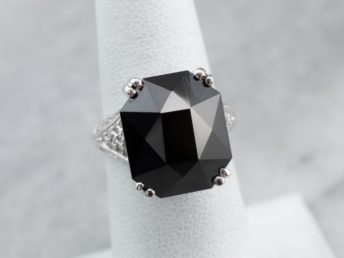 Pyrope Garnet and Diamond Cocktail Ring