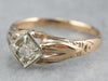 Late Art Deco Old Mine Cut Diamond Ring