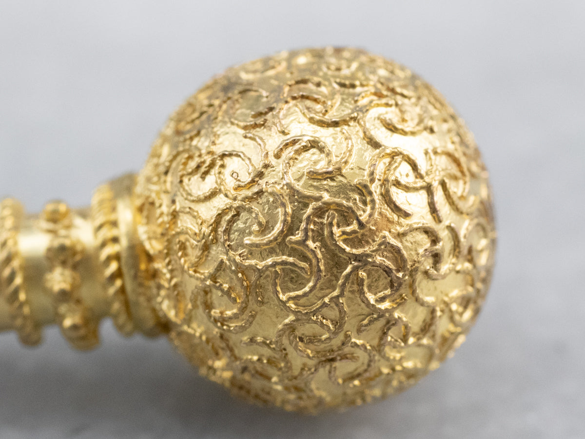 Colgante de adorno de filigrana de oro