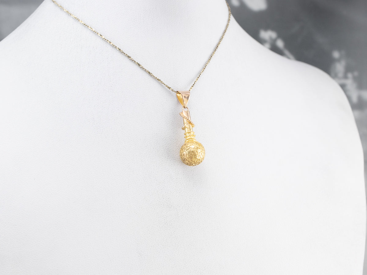 Colgante de adorno de filigrana de oro