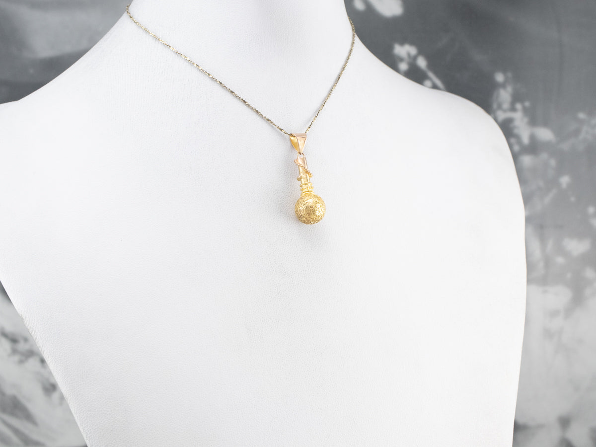 Colgante de adorno de filigrana de oro